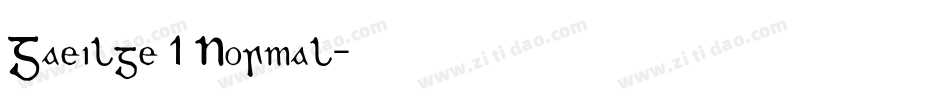 Gaeilge 1 Normal字体转换